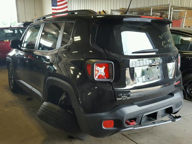 ZACCJBCT2FPC12073 - 2015 JEEP RENEGADE T BLACK photo 3