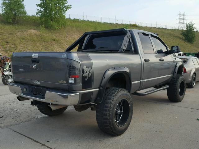 3D7KS28D25G840649 - 2005 DODGE RAM 2500 S ნაცრისფერი ფოტო 4