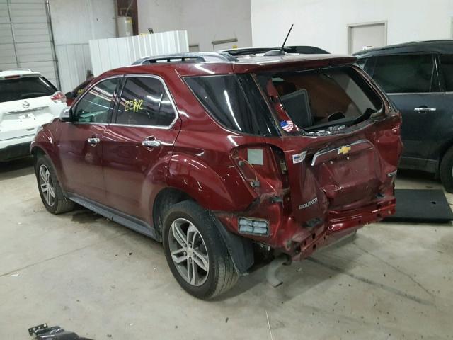 2GNALDEK5H1536334 - 2017 CHEVROLET EQUINOX PR MAROON photo 3