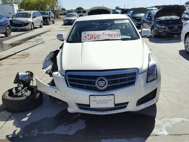 1G6AB5RX6E0187587 - 2014 CADILLAC ATS LUXURY WHITE photo 9