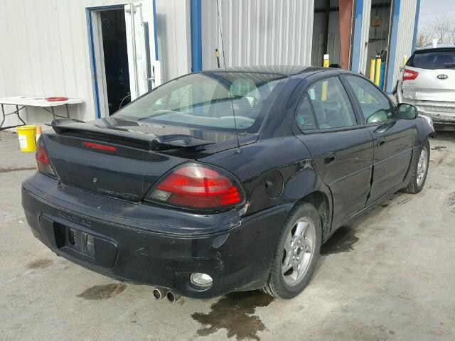 1G2NW52E32M539612 - 2002 PONTIAC GRAND AM G BLACK photo 4