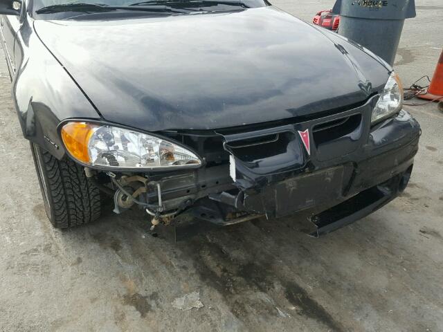 1G2NW52E32M539612 - 2002 PONTIAC GRAND AM G BLACK photo 9