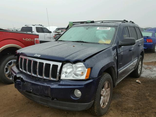 1J8HR58255C635533 - 2005 JEEP GRAND CHER BLUE photo 2