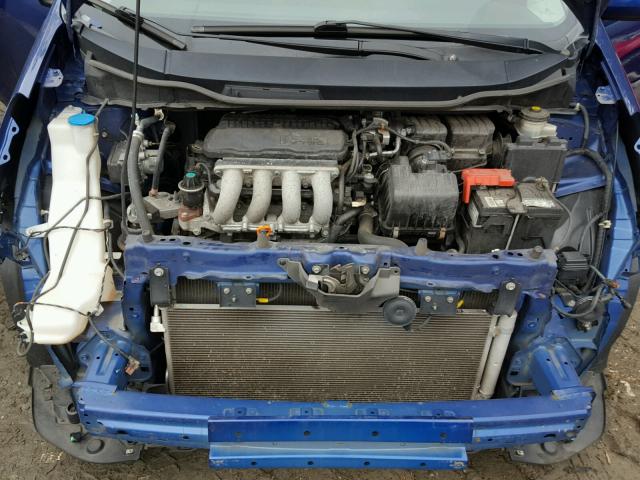 JHMGE8H45AS024448 - 2010 HONDA FIT BLUE photo 7