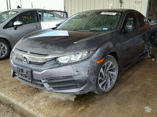 19XFC2F70GE025855 - 2016 HONDA CIVIC GRAY photo 2