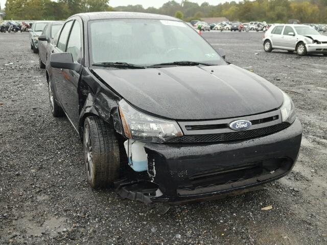 1FAHP3GN9BW111167 - 2011 FORD FOCUS SES BLACK photo 1