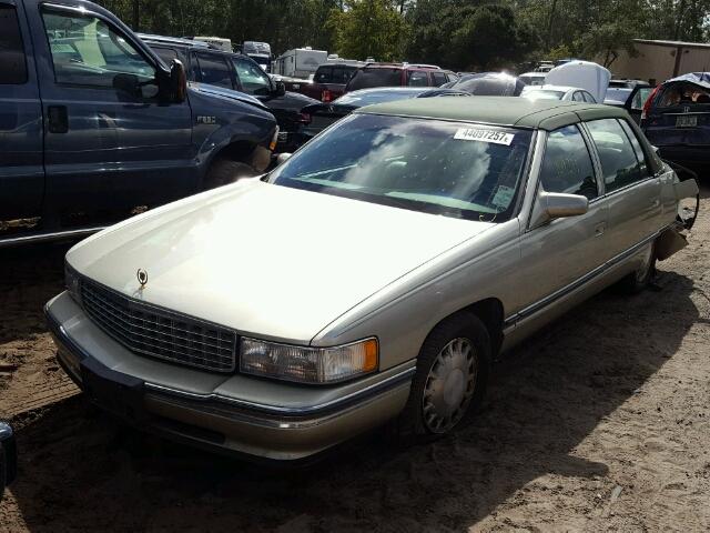 1G6KD52Y0TU284789 - 1996 CADILLAC DEVILLE GREEN photo 2