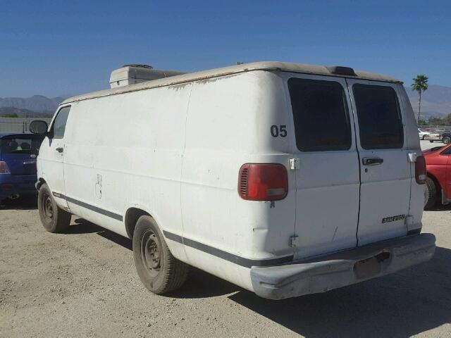 2B7JB21Y31K505447 - 2001 DODGE RAM VAN B2 WHITE photo 3