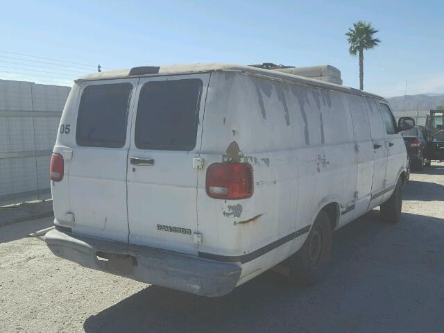 2B7JB21Y31K505447 - 2001 DODGE RAM VAN B2 WHITE photo 4