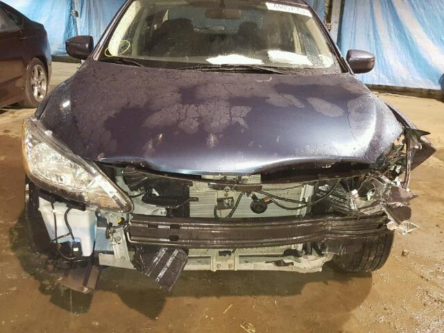 3N1AB7AP0EY330353 - 2014 NISSAN SENTRA S GRAY photo 9