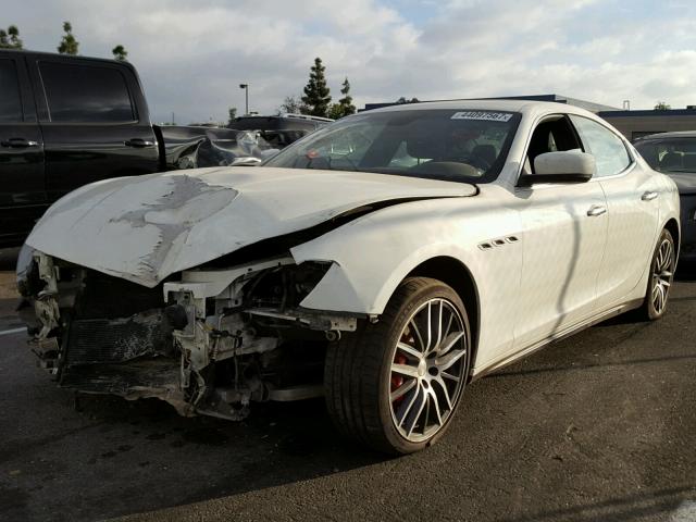ZAM57RSA9G1190893 - 2016 MASERATI GHIBLI WHITE photo 2