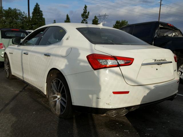 ZAM57RSA9G1190893 - 2016 MASERATI GHIBLI WHITE photo 3