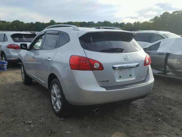 JN8AS5MVXBW668880 - 2011 NISSAN ROGUE S SILVER photo 3