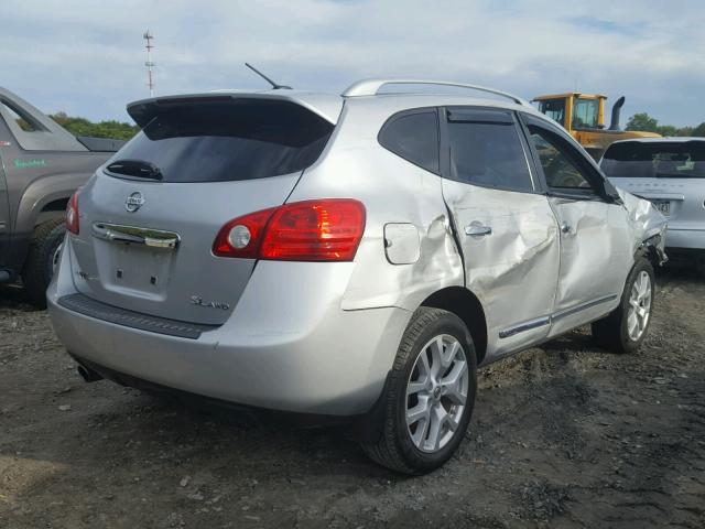 JN8AS5MVXBW668880 - 2011 NISSAN ROGUE S SILVER photo 4