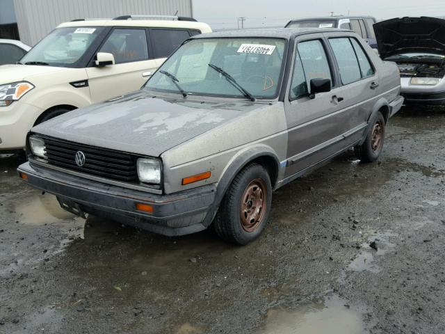 WVWGA0167FW605735 - 1985 VOLKSWAGEN JETTA GRAY photo 2