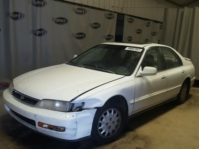 1HGCD5551VA033241 - 1997 HONDA ACCORD EX WHITE photo 2