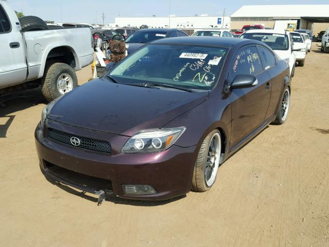 JTKDE167380241858 - 2008 TOYOTA SCION TC PURPLE photo 2