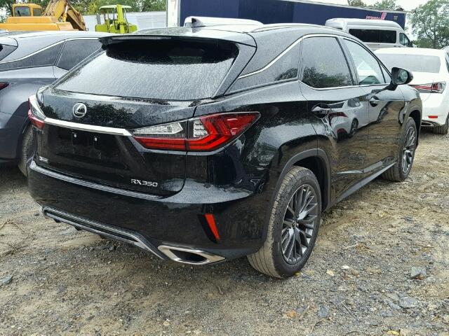 2T2ZZMCA0HC068451 - 2017 LEXUS RX 350 BLACK photo 4