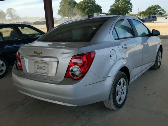 1G1JA5SH8G4109836 - 2016 CHEVROLET SONIC LS SILVER photo 4