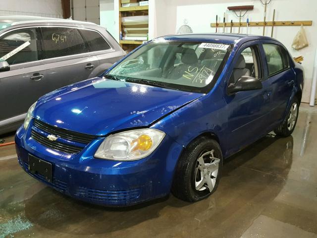 1G1AK52F057562971 - 2005 CHEVROLET COBALT BLUE photo 2