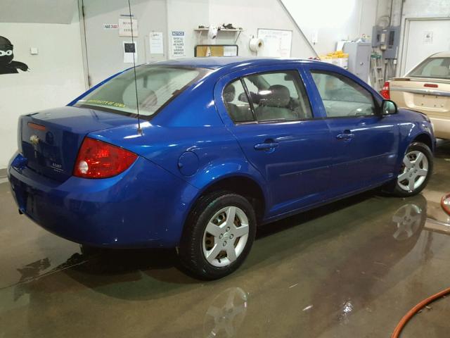 1G1AK52F057562971 - 2005 CHEVROLET COBALT BLUE photo 4