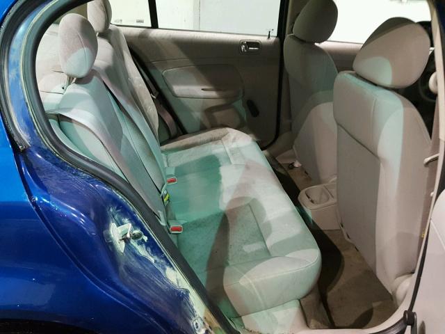 1G1AK52F057562971 - 2005 CHEVROLET COBALT BLUE photo 6