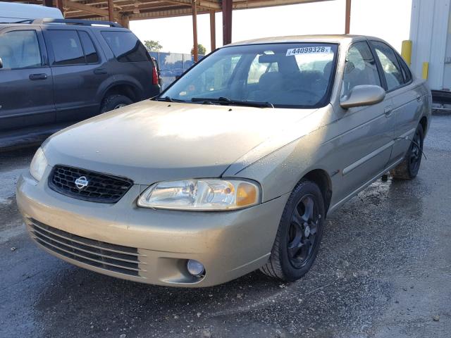 3N1CB51D1YL331239 - 2000 NISSAN SENTRA BAS BEIGE photo 2