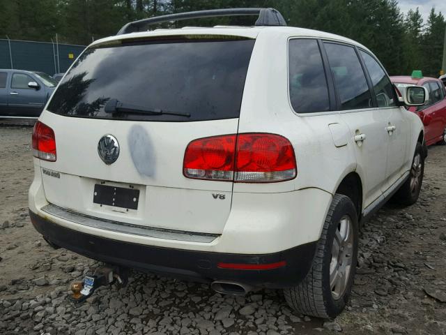 WVGZM77L05D071621 - 2005 VOLKSWAGEN TOUAREG 4. WHITE photo 4