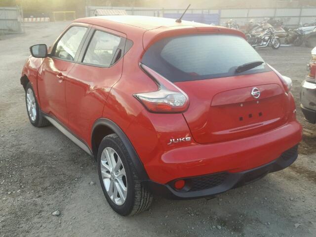 JN8AF5MV8GT652576 - 2016 NISSAN JUKE S RED photo 3