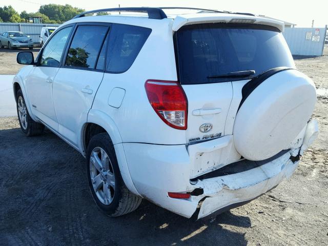 JTMZD32V165007931 - 2006 TOYOTA RAV4 SPORT WHITE photo 3