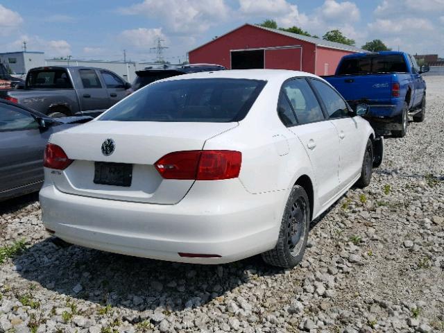 3VW2K7AJ2BM022288 - 2011 VOLKSWAGEN JETTA BASE 白色 照片 4