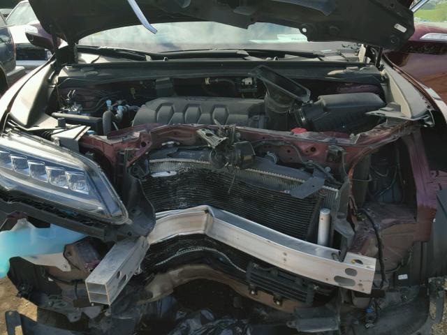 5J8TB3H35GL013487 - 2016 ACURA RDX MAROON photo 7