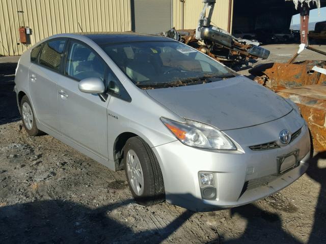 JTDKN3DUXA0147095 - 2010 TOYOTA PRIUS SILVER photo 1