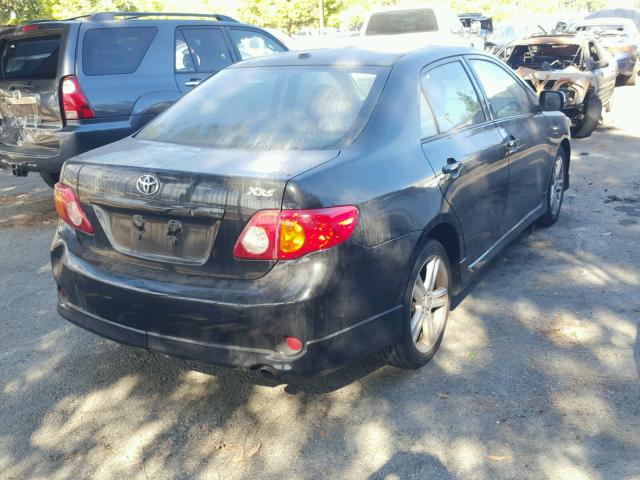1NXBE40E79Z022589 - 2009 TOYOTA COROLLA XR 黑色 照片 4