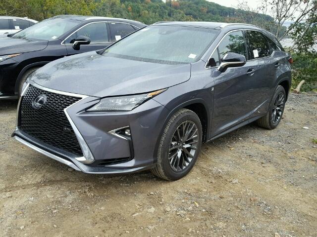 2T2ZZMCA8HC069962 - 2017 LEXUS RX 350 GRAY photo 2