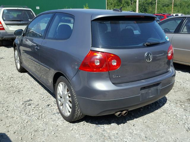 WVWEV71K46W131602 - 2006 VOLKSWAGEN NEW GTI GRAY photo 3