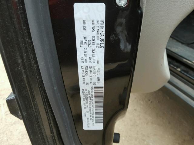 2C4RDGCG6FR733049 - 2015 DODGE GRAND CARA BLACK photo 10