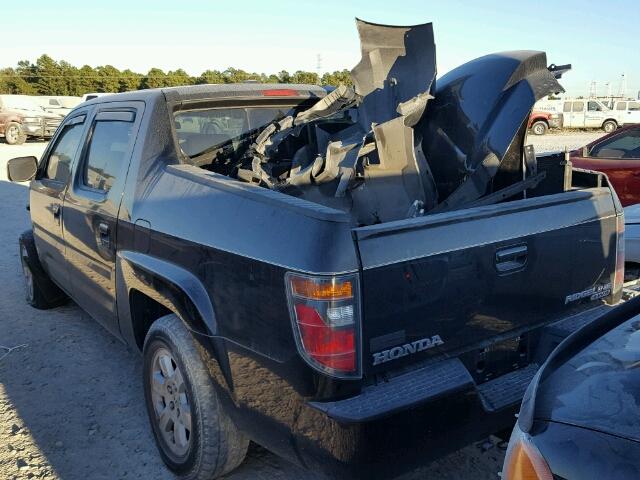 2HJYK16508H540666 - 2008 HONDA RIDGELINE BLACK photo 3