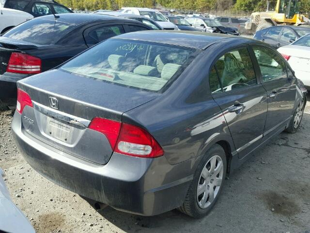 2HGFA1F5XBH305764 - 2011 HONDA CIVIC LX GRAY photo 4