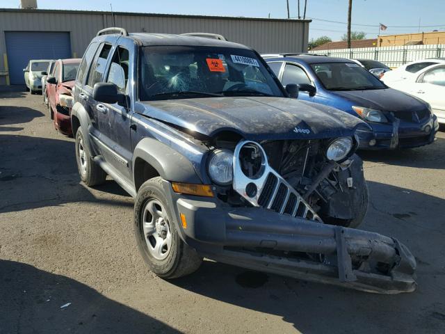 1J4GL48K36W200681 - 2006 JEEP LIBERTY SP BLUE photo 1