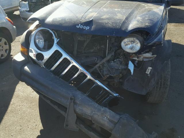 1J4GL48K36W200681 - 2006 JEEP LIBERTY SP BLUE photo 9