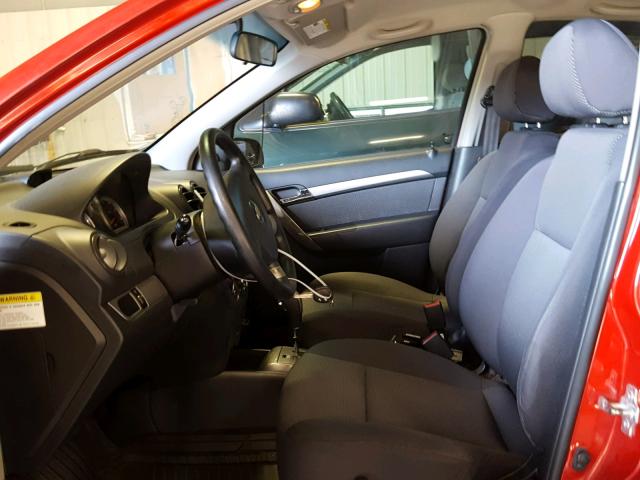 KL1TD56608B196720 - 2008 CHEVROLET AVEO BASE Kasztanowy zdjęcie 5