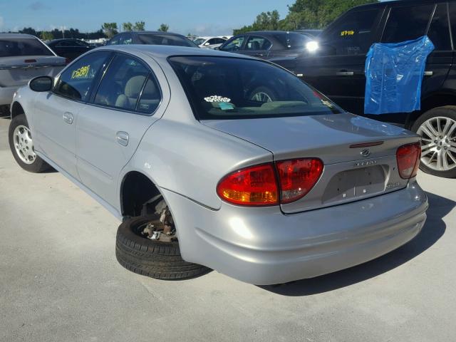 1G3NL52TXYC434664 - 2000 OLDSMOBILE ALERO GL SILVER photo 3