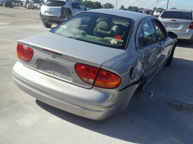 1G3NL52TXYC434664 - 2000 OLDSMOBILE ALERO GL SILVER photo 4