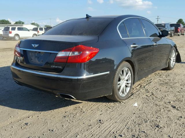 KMHGC4DD1CU173710 - 2012 HYUNDAI GENESIS 3. BLACK photo 4