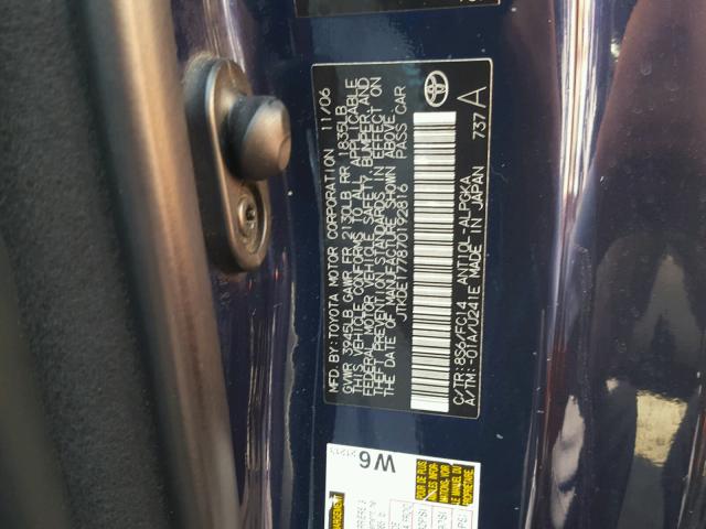 JTKDE177870192816 - 2007 TOYOTA SCION TC 蓝色 照片 10