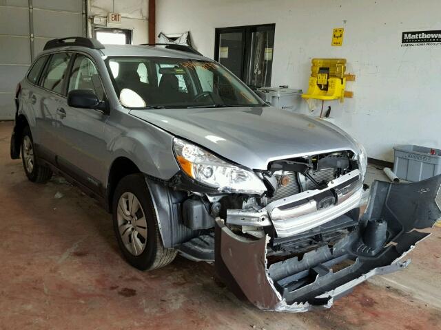 4S4BRBACXE3218032 - 2014 SUBARU OUTBACK 2. SILVER photo 1