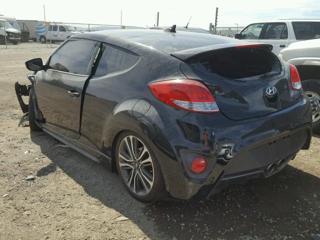 KMHTC6AE6GU289983 - 2016 HYUNDAI VELOSTER T BLACK photo 3