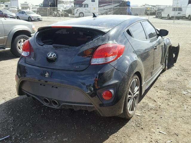 KMHTC6AE6GU289983 - 2016 HYUNDAI VELOSTER T BLACK photo 4