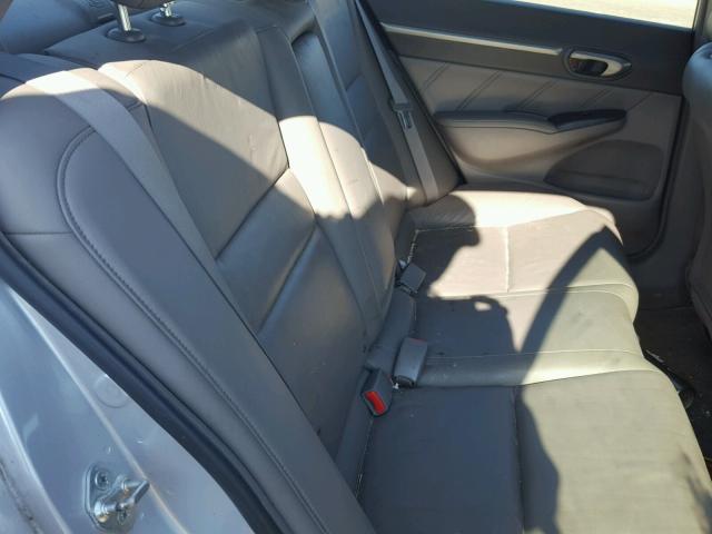 2HGFA16938H523024 - 2008 HONDA CIVIC EXL ვერცხლისფერი ფოტო 6